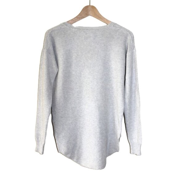 ARITZIA Wilfred Silk/Cotton/Cashmere Blend Knit Top, Light Grey - Size XS/XXS - Picture 8 of 8